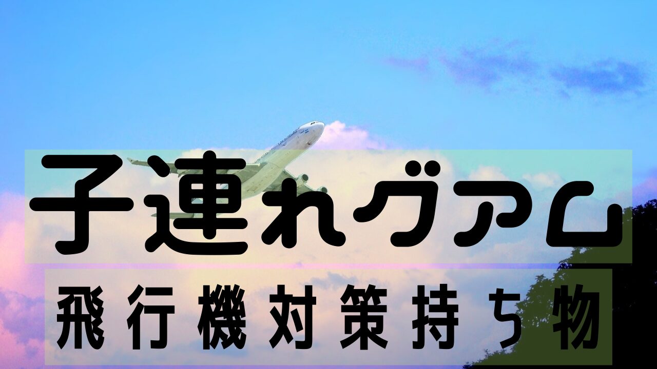 子連れグアム飛行機持ち物